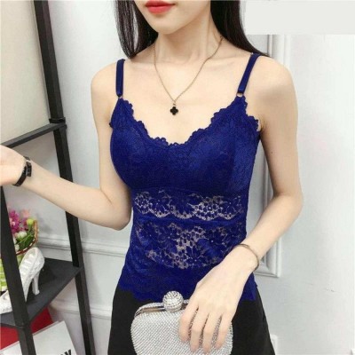 Bra - Net Floral Bralette With Adjustable Straps For Women