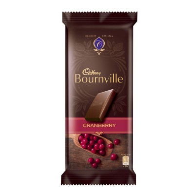 Cadbury Bournville Cranberry Dark Chocolate Bar, 80g (Pack of 5)