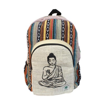 Hemp Buddha Printed Backpack - Unisex