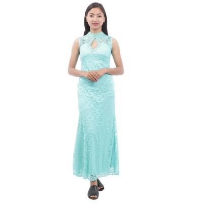 Embroidered Lace Party Dress For Women