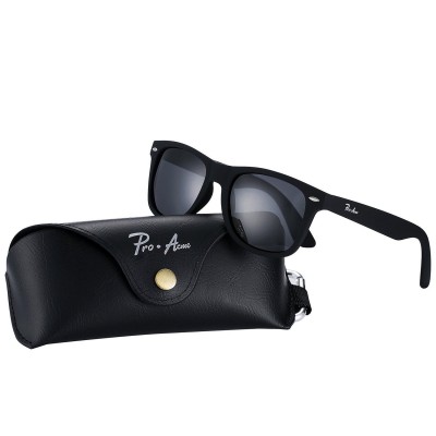 Black Frame Wayfarer Sunglasses- Unisex