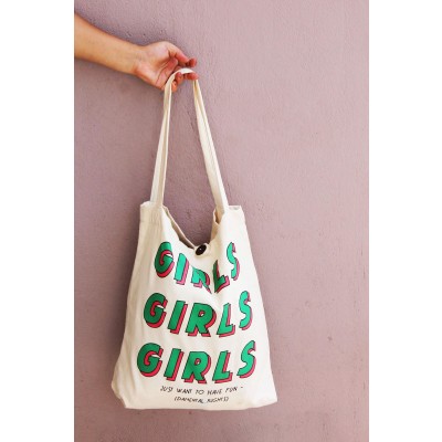 Girls Girls bag green and pink print