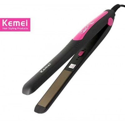 Kemei Black/Pink Flat Iron Professional Hair Straightener